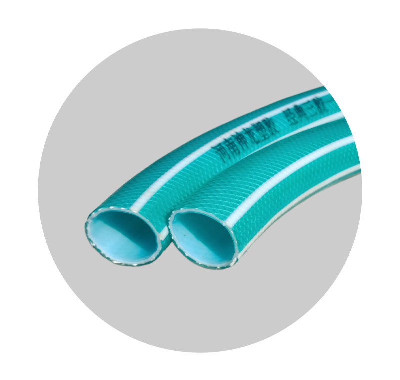 特制水绿色三胶加线软管